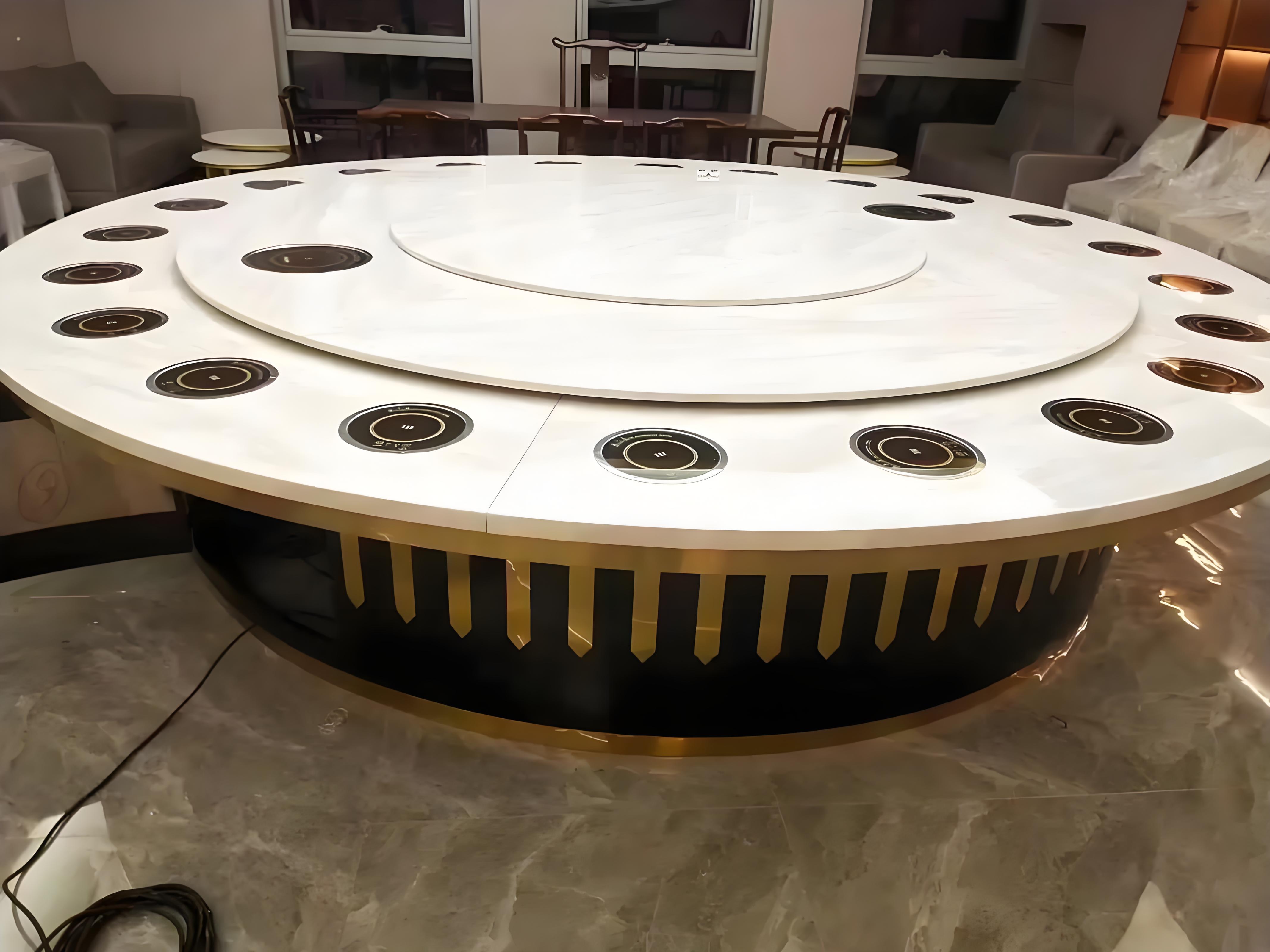 揭阳市旋转火锅桌餐桌餐椅 - 方案